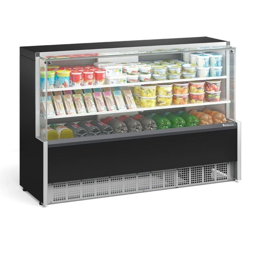 Vitrine Refrigerada Universal 2 Placas Frias GPDA-175R PR Linha Aurora