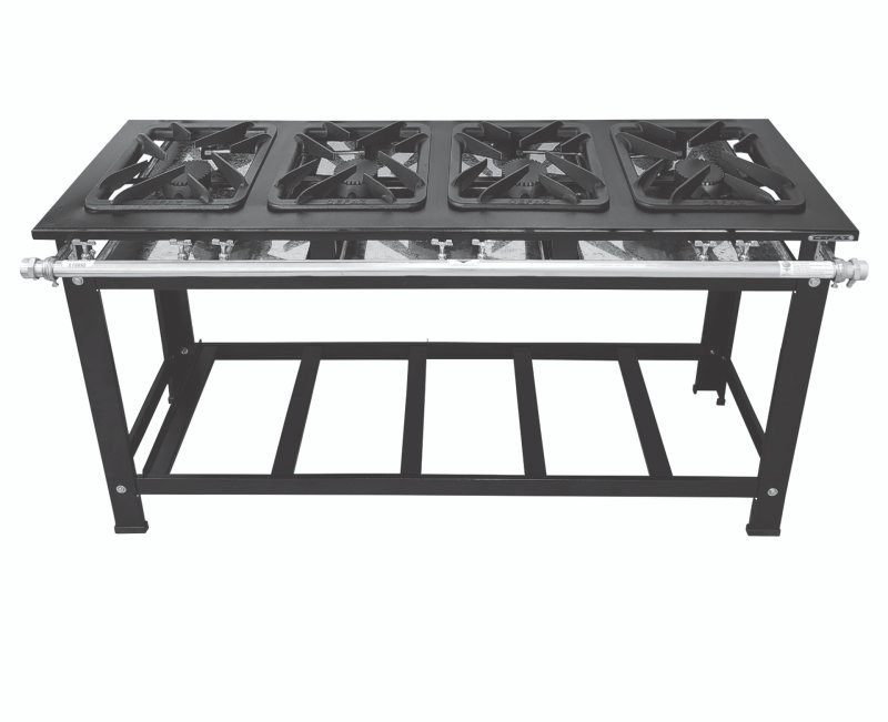 Fogão Diamond 4 bocas em linha