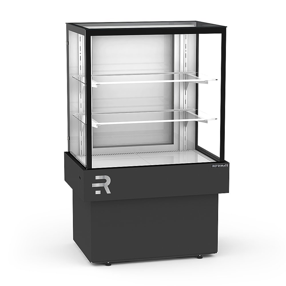 Vitrine Ar Forcado Vanguard Plus 75Cm Preta Refrimate