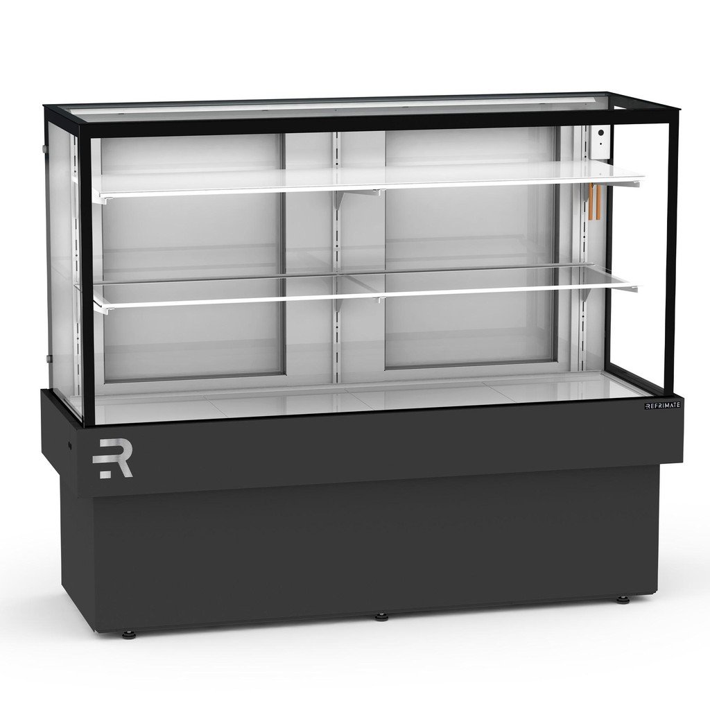 Vitrine Refrigerada Vanguard Plus 1.45M  1 Placa Fria Preta Refrimate