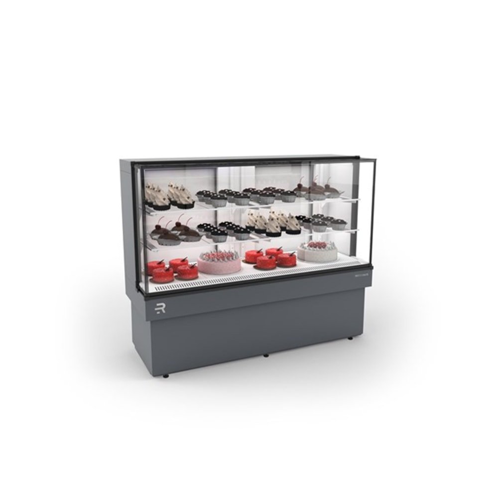 Vitrine Refrigerada Vanguard Plus 1.45 Ar Forcado Preta Refrimate