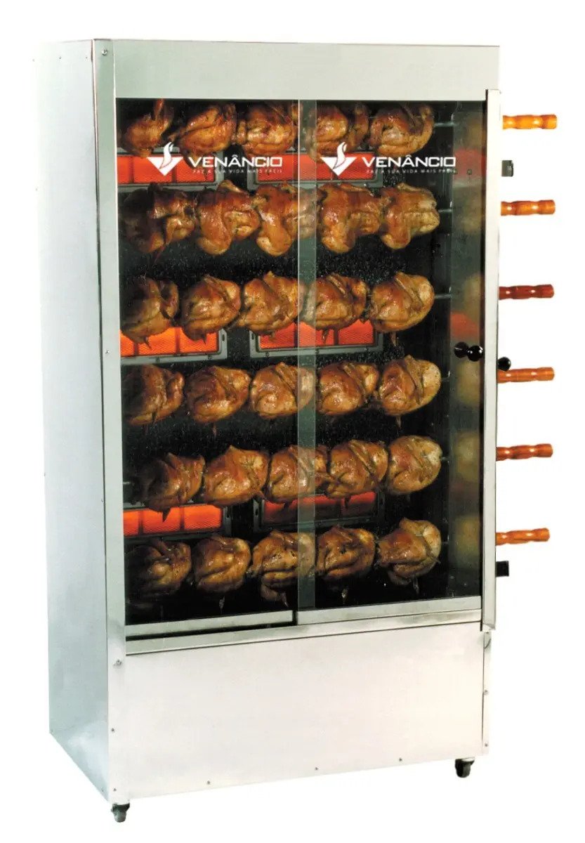 Forno Industrial Para 30 Galetos Gas Venancio