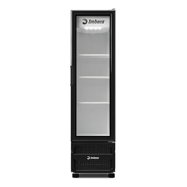Conservador 215L Fullblack Porta De Vidro Imbera
